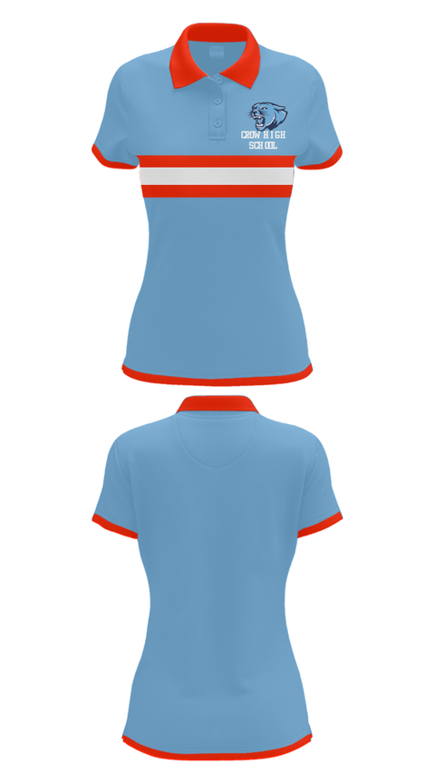 Short Sleeve Performance Polo, Crow High School, Spirit Store, Teamtime, Team time, sublimation, custom sports apparel, team uniforms, spirit wear, spiritwear, sports uniforms, custom shirts, team store, custom team store, fundraiser sports, apparel fundraiser