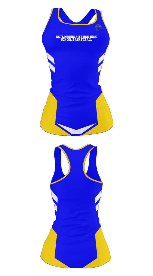 Tank Top, Gatlinburg-Pittman High School Basketball, Women's Basketball, Teamtime, Team time, sublimation, custom sports apparel, team uniforms, spirit wear, spiritwear, sports uniforms, custom shirts, team store, custom team store, fundraiser sports, apparel fundraiser