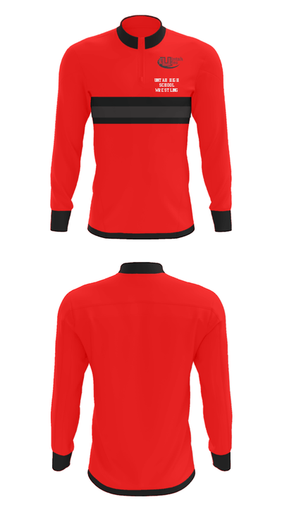 Uintah High School Wrestling 86571460 Quarter Zip Jacket - 30