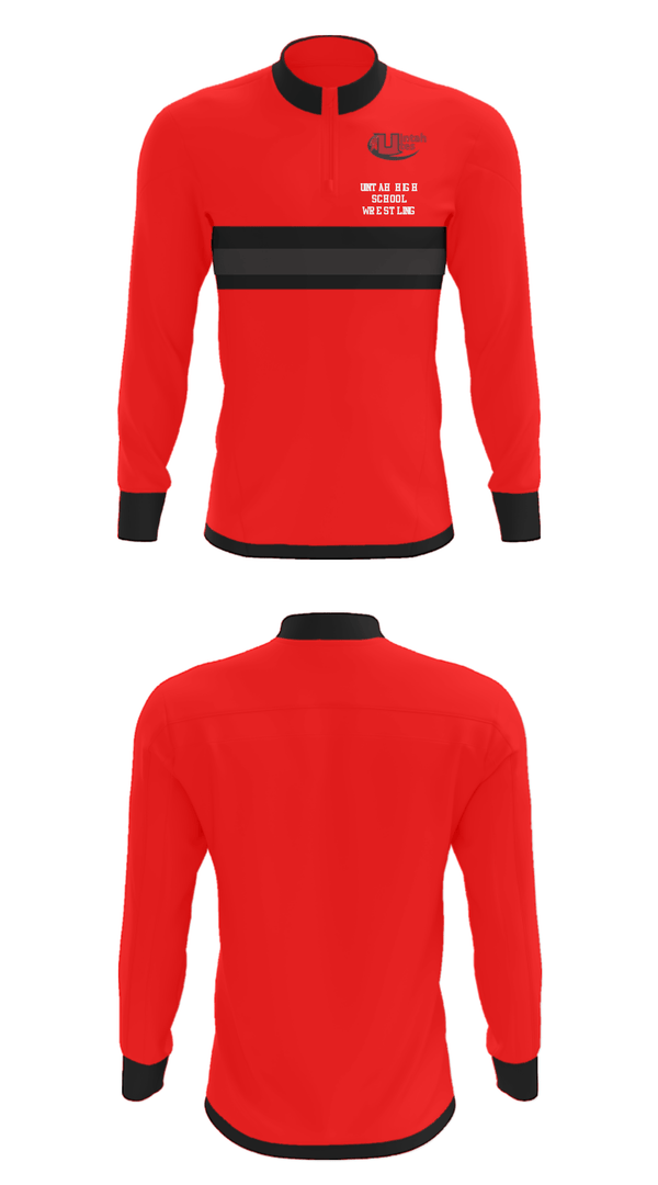 Quarter Zip Jacket, Uintah High School Wrestling, Wrestling, Teamtime, Team time, sublimation, custom sports apparel, team uniforms, spirit wear, spiritwear, sports uniforms, custom shirts, team store, custom team store, fundraiser sports, apparel fundraiser