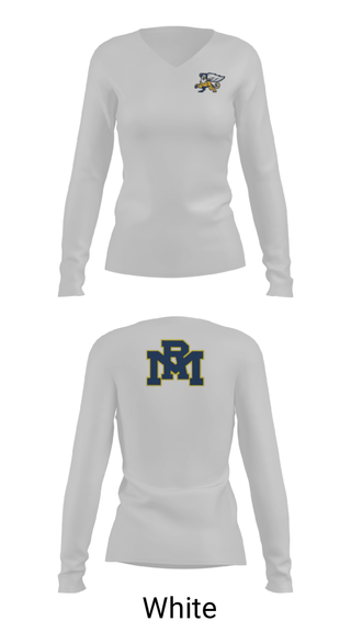 Women's Long Sleeve Vneck Shirt, Rocky Mount High School Basketball, Men's Basketball, Teamtime, Team time, sublimation, custom sports apparel, team uniforms, spirit wear, spiritwear, sports uniforms, custom shirts, team store, custom team store, fundraiser sports, apparel fundraiser