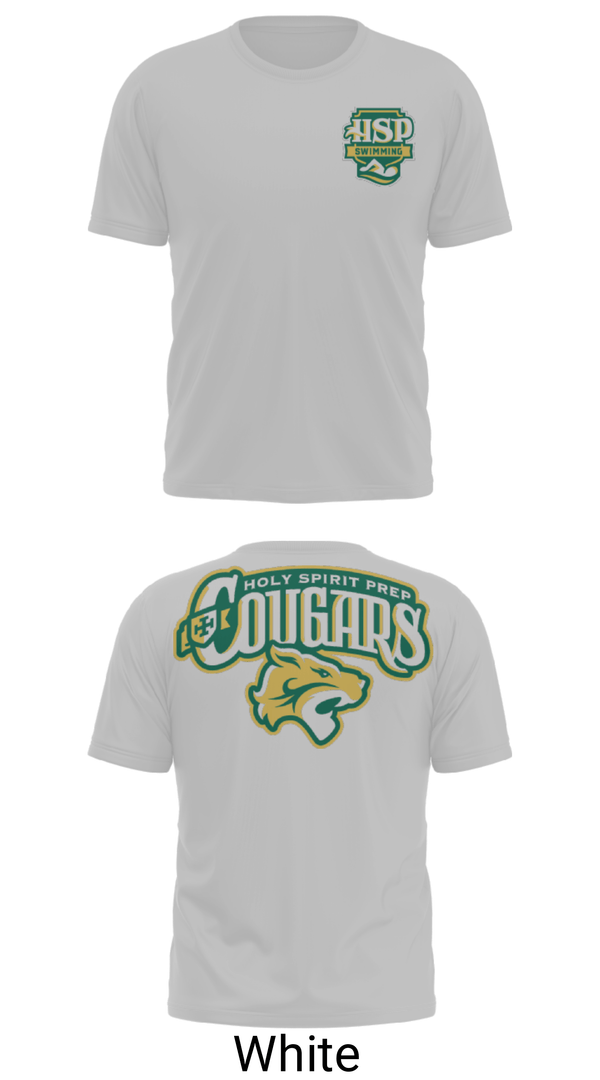 Short Sleeve Performance Shirt, Holy Spirit Preparatory Upper School Swimming, Swimming, Teamtime, Team time, sublimation, custom sports apparel, team uniforms, spirit wear, spiritwear, sports uniforms, custom shirts, team store, custom team store, fundraiser sports, apparel fundraiser