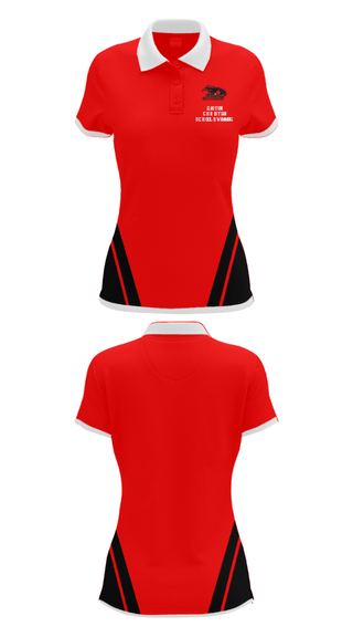 Women's Short Sleeve Performance Polo, Gaston Christian School Swimming, Swimming, Teamtime, Team time, sublimation, custom sports apparel, team uniforms, spirit wear, spiritwear, sports uniforms, custom shirts, team store, custom team store, fundraiser sports, apparel fundraiser