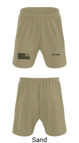 Athletic Shorts With Pockets, E CO 21BEB, Army, Teamtime, Team time, sublimation, custom sports apparel, team uniforms, spirit wear, spiritwear, sports uniforms, custom shirts, team store, custom team store, fundraiser sports, apparel fundraiser