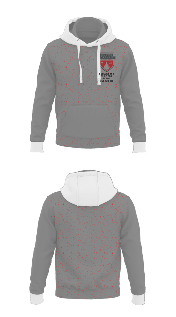 Hoodie, New Covenant Christian School Basketball, Men's Basketball, Teamtime, Team time, sublimation, custom sports apparel, team uniforms, spirit wear, spiritwear, sports uniforms, custom shirts, team store, custom team store, fundraiser sports, apparel fundraiser