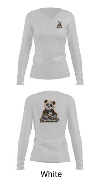 Women's Long Sleeve Vneck Shirt, Ugly Laugh Entertainment, , Teamtime, Team time, sublimation, custom sports apparel, team uniforms, spirit wear, spiritwear, sports uniforms, custom shirts, team store, custom team store, fundraiser sports, apparel fundraiser