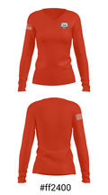 North Bergen High School Basketball 81323686 Women's Long Sleeve V-neck Shirt - 20