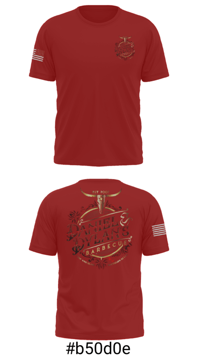 Daniel & Dylan’s bbq 50165832 Short Sleeve Performance Shirt - 19