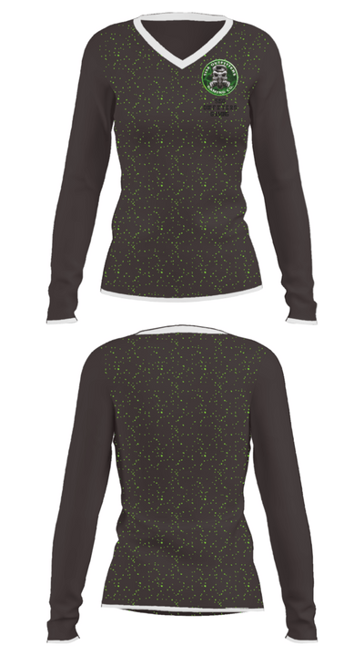 5150 OUTFITTERS GAMING 54554342 Women's Long Sleeve V-neck Shirt - 31