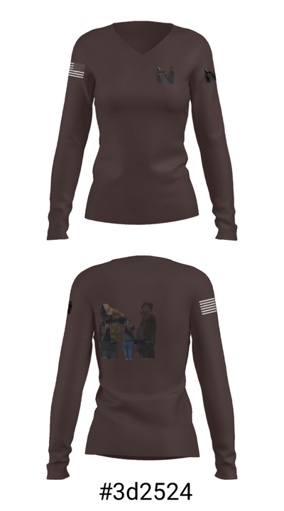 DHK Entertainment 58516776 Women's Long Sleeve V-neck Shirt - 20