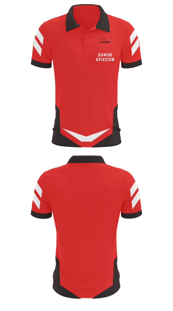 Short Sleeve Performance Polo, Dawgs Aviation, , Teamtime, Team time, sublimation, custom sports apparel, team uniforms, spirit wear, spiritwear, sports uniforms, custom shirts, team store, custom team store, fundraiser sports, apparel fundraiser