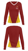 Lutheran North High School Basketball 54260670 Women's Long Sleeve V-neck Shirt - 24