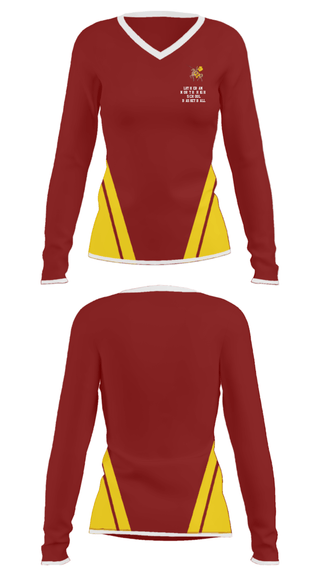Women's Long Sleeve Vneck Shirt, Lutheran North High School Basketball, Women's Basketball, Teamtime, Team time, sublimation, custom sports apparel, team uniforms, spirit wear, spiritwear, sports uniforms, custom shirts, team store, custom team store, fundraiser sports, apparel fundraiser