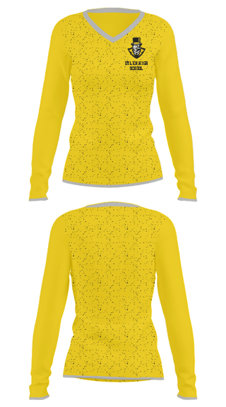 Women's Long Sleeve Vneck Shirt, Oyler High School, Spirit Store, Teamtime, Team time, sublimation, custom sports apparel, team uniforms, spirit wear, spiritwear, sports uniforms, custom shirts, team store, custom team store, fundraiser sports, apparel fundraiser