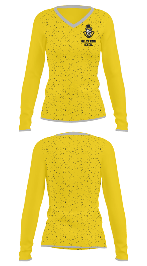 Women's Long Sleeve Vneck Shirt, Oyler High School, Spirit Store, Teamtime, Team time, sublimation, custom sports apparel, team uniforms, spirit wear, spiritwear, sports uniforms, custom shirts, team store, custom team store, fundraiser sports, apparel fundraiser
