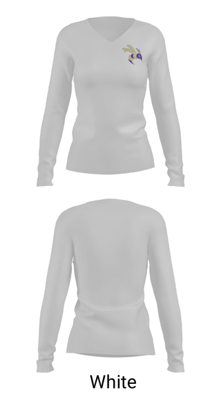 Women's Long Sleeve Vneck Shirt, Defiance College Wrestling, Wrestling, Teamtime, Team time, sublimation, custom sports apparel, team uniforms, spirit wear, spiritwear, sports uniforms, custom shirts, team store, custom team store, fundraiser sports, apparel fundraiser