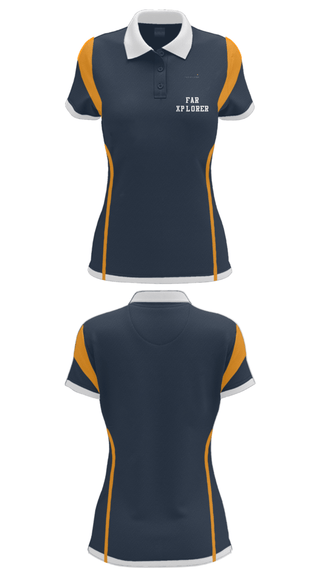 Women's Short Sleeve Performance Polo, Far Xplorer, , Teamtime, Team time, sublimation, custom sports apparel, team uniforms, spirit wear, spiritwear, sports uniforms, custom shirts, team store, custom team store, fundraiser sports, apparel fundraiser