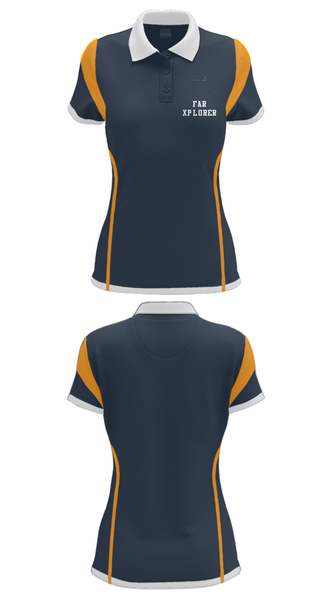 Women's Short Sleeve Performance Polo, Far Xplorer, , Teamtime, Team time, sublimation, custom sports apparel, team uniforms, spirit wear, spiritwear, sports uniforms, custom shirts, team store, custom team store, fundraiser sports, apparel fundraiser