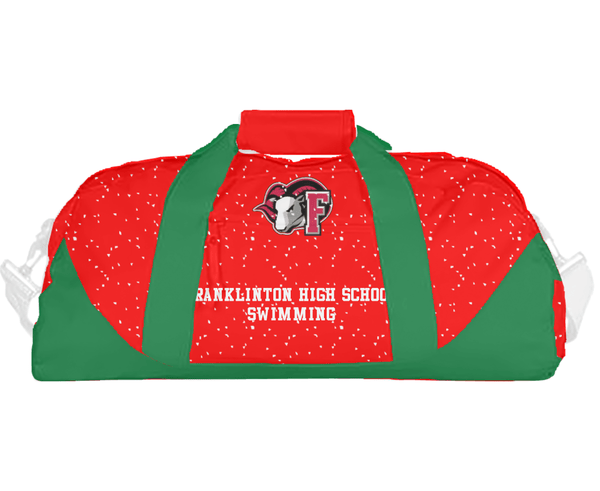 Duffle Bag, Franklinton High School Swimming, Swimming, Teamtime, Team time, sublimation, custom sports apparel, team uniforms, spirit wear, spiritwear, sports uniforms, custom shirts, team store, custom team store, fundraiser sports, apparel fundraiser