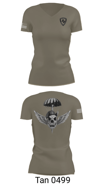 550TH MWD DET 84609332 Women's Short Sleeve V-neck Shirt - 36