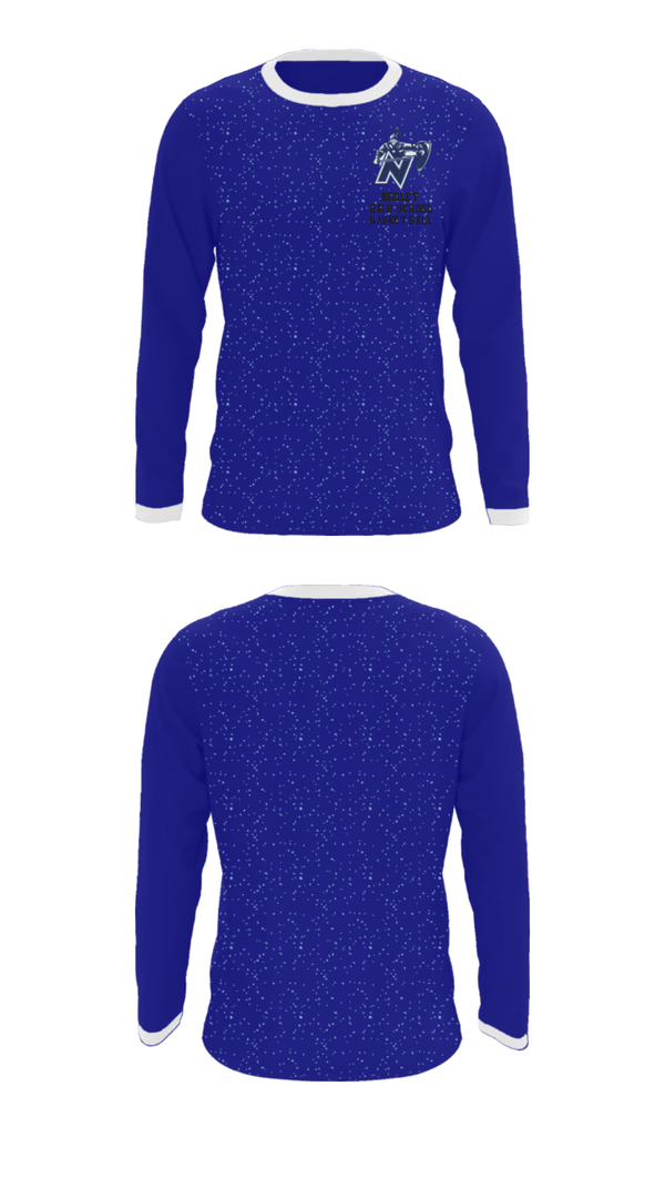 Long Sleeve Performance Shirt, Nicolet High School Basketball, Women's Basketball, Teamtime, Team time, sublimation, custom sports apparel, team uniforms, spirit wear, spiritwear, sports uniforms, custom shirts, team store, custom team store, fundraiser sports, apparel fundraiser