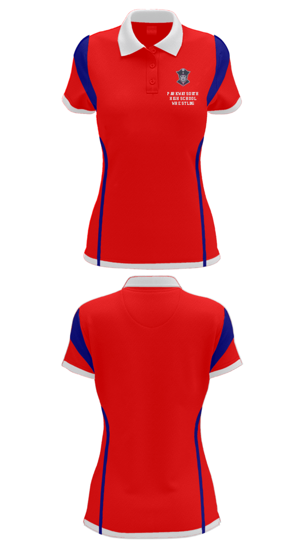 Women's Short Sleeve Performance Polo, Parkway South High School Wrestling, Wrestling, Teamtime, Team time, sublimation, custom sports apparel, team uniforms, spirit wear, spiritwear, sports uniforms, custom shirts, team store, custom team store, fundraiser sports, apparel fundraiser