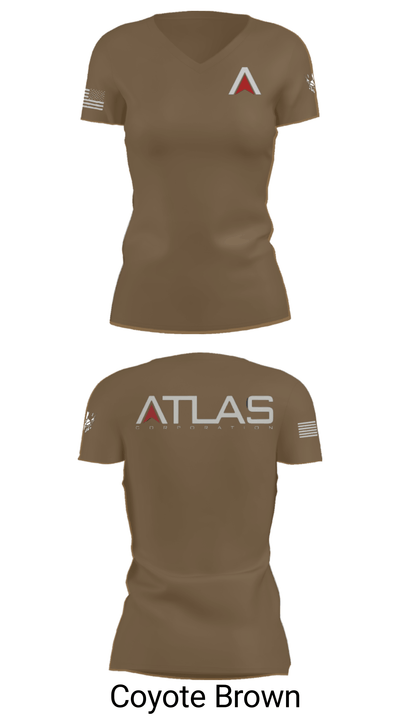 ATLAS 52779746 Women's Short Sleeve V-neck Shirt - 12