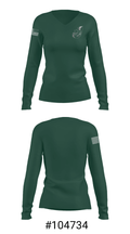 Jenison Junior High School Swimming 79083894 Women's Long Sleeve V-neck Shirt - 20