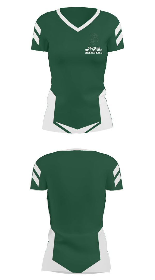Women's Short Sleeve Vneck Shirt, Malvern High School Basketball, Women's Basketball, Teamtime, Team time, sublimation, custom sports apparel, team uniforms, spirit wear, spiritwear, sports uniforms, custom shirts, team store, custom team store, fundraiser sports, apparel fundraiser