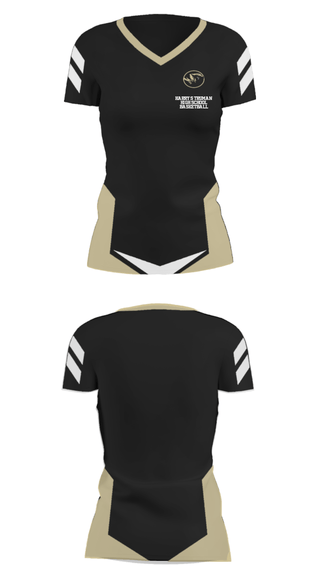 Women's Short Sleeve Vneck Shirt, Harry S Truman High School Basketball, Women's Basketball, Teamtime, Team time, sublimation, custom sports apparel, team uniforms, spirit wear, spiritwear, sports uniforms, custom shirts, team store, custom team store, fundraiser sports, apparel fundraiser