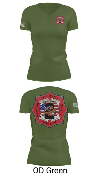Women's Short Sleeve Vneck Shirt, Group 2, Fire Department, Teamtime, Team time, sublimation, custom sports apparel, team uniforms, spirit wear, spiritwear, sports uniforms, custom shirts, team store, custom team store, fundraiser sports, apparel fundraiser