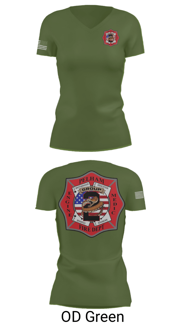 Women's Short Sleeve Vneck Shirt, Group 2, Fire Department, Teamtime, Team time, sublimation, custom sports apparel, team uniforms, spirit wear, spiritwear, sports uniforms, custom shirts, team store, custom team store, fundraiser sports, apparel fundraiser