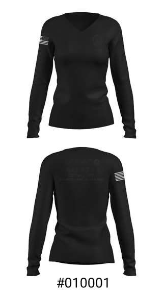 Women's Long Sleeve Vneck Shirt, Detailing pro, , Teamtime, Team time, sublimation, custom sports apparel, team uniforms, spirit wear, spiritwear, sports uniforms, custom shirts, team store, custom team store, fundraiser sports, apparel fundraiser