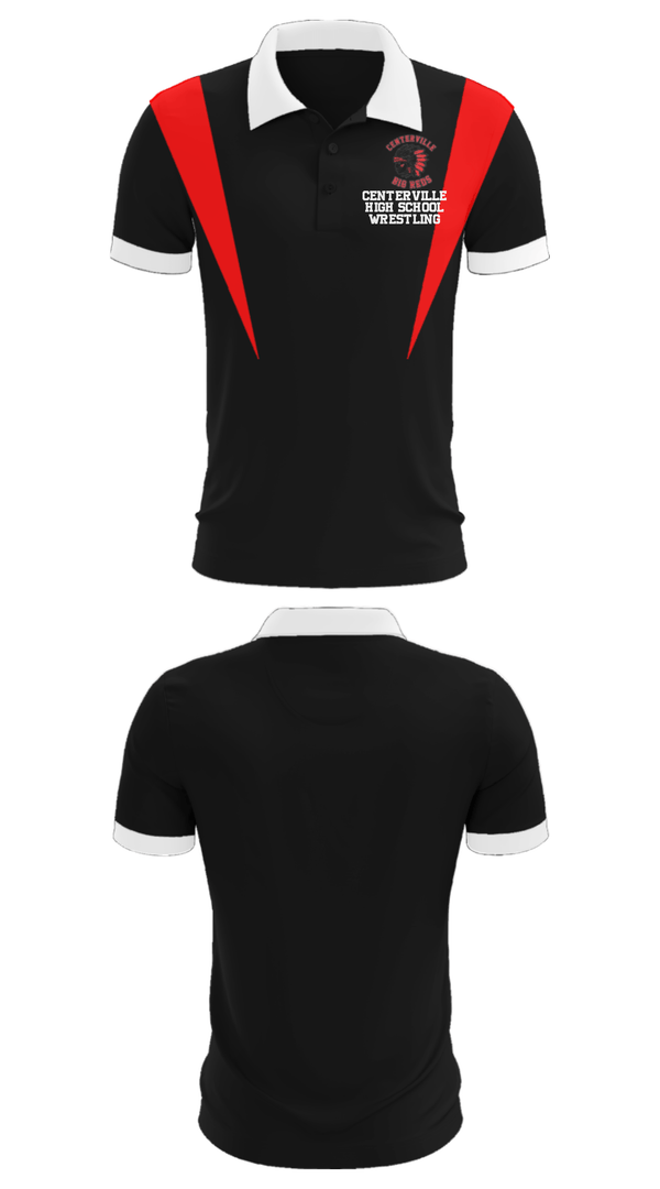 Short Sleeve Performance Polo, Centerville High School Wrestling, Wrestling, Teamtime, Team time, sublimation, custom sports apparel, team uniforms, spirit wear, spiritwear, sports uniforms, custom shirts, team store, custom team store, fundraiser sports, apparel fundraiser
