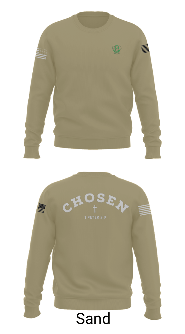 Crew Neck Sweatshirt, Elephant, , Teamtime, Team time, sublimation, custom sports apparel, team uniforms, spirit wear, spiritwear, sports uniforms, custom shirts, team store, custom team store, fundraiser sports, apparel fundraiser