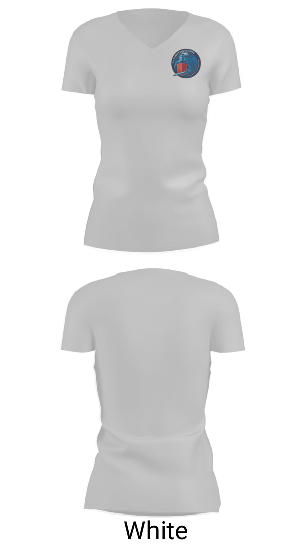 Women's Short Sleeve Vneck Shirt, GV Christian School, Spirit Store, Teamtime, Team time, sublimation, custom sports apparel, team uniforms, spirit wear, spiritwear, sports uniforms, custom shirts, team store, custom team store, fundraiser sports, apparel fundraiser