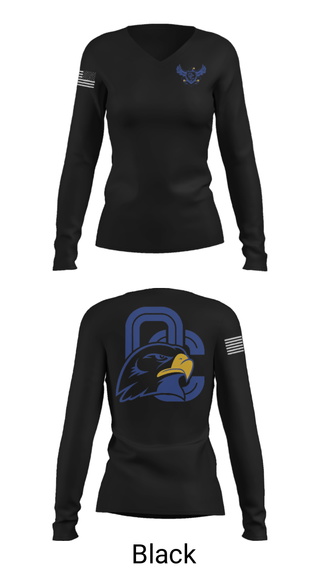 Women's Long Sleeve Vneck Shirt, Sandra Day O'Connor High School Basketball, Women's Basketball, Teamtime, Team time, sublimation, custom sports apparel, team uniforms, spirit wear, spiritwear, sports uniforms, custom shirts, team store, custom team store, fundraiser sports, apparel fundraiser