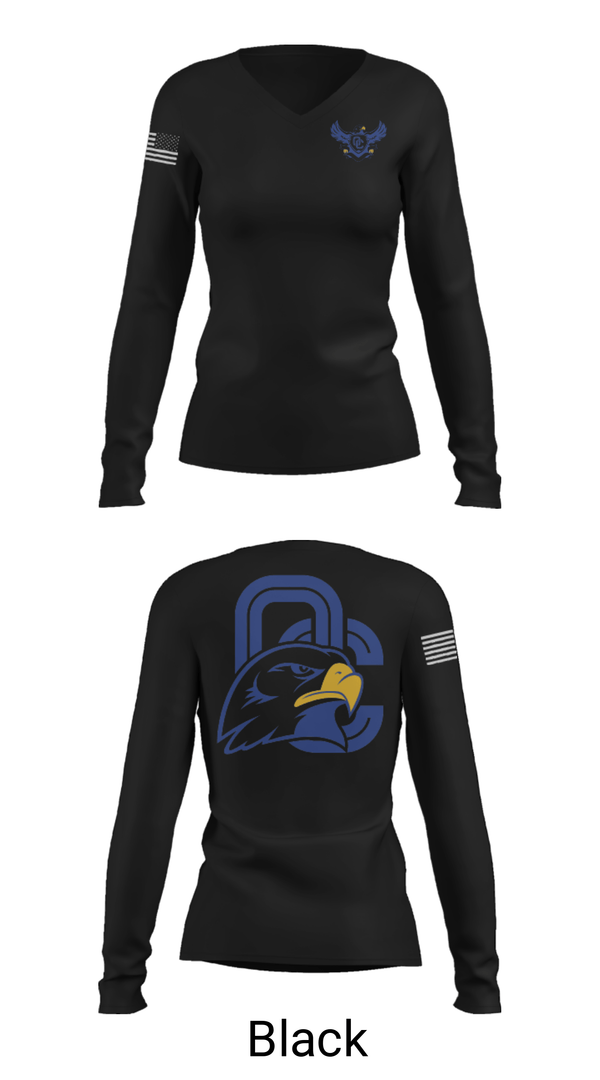 Women's Long Sleeve Vneck Shirt, Sandra Day O'Connor High School Basketball, Women's Basketball, Teamtime, Team time, sublimation, custom sports apparel, team uniforms, spirit wear, spiritwear, sports uniforms, custom shirts, team store, custom team store, fundraiser sports, apparel fundraiser