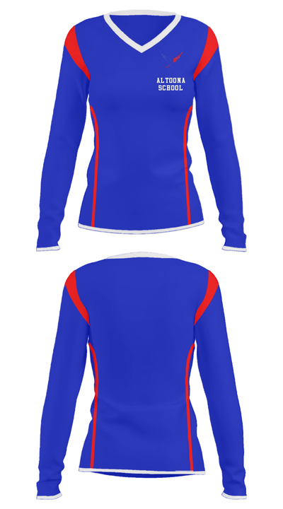 Altoona School 62575277 Women's Long Sleeve V-neck Shirt - 33