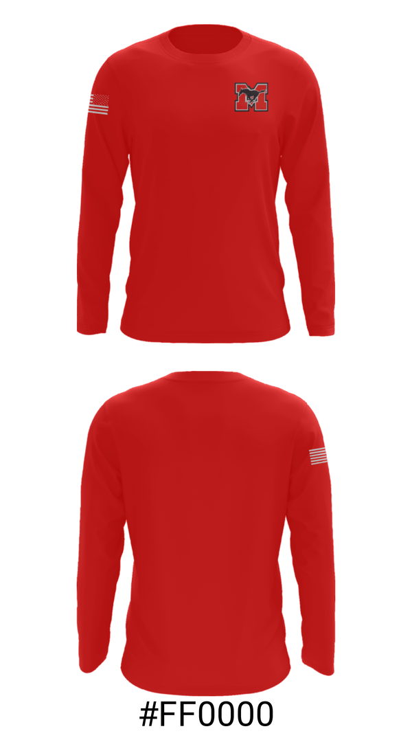 Long Sleeve Performance Shirt, Mcdougle Middle School Basketball, Women's Basketball, Teamtime, Team time, sublimation, custom sports apparel, team uniforms, spirit wear, spiritwear, sports uniforms, custom shirts, team store, custom team store, fundraiser sports, apparel fundraiser