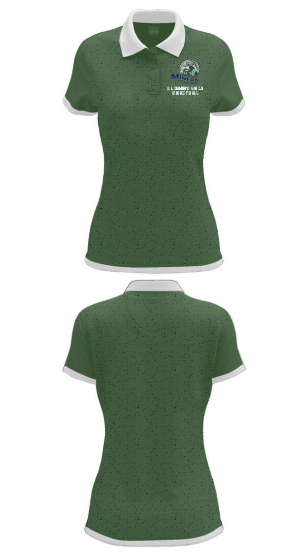 Women's Short Sleeve Performance Polo, El Diamante High School Basketball, Women's Basketball, Teamtime, Team time, sublimation, custom sports apparel, team uniforms, spirit wear, spiritwear, sports uniforms, custom shirts, team store, custom team store, fundraiser sports, apparel fundraiser