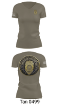 United States Federal Reserve Police 30952270 Women's Short Sleeve V-neck Shirt - 36