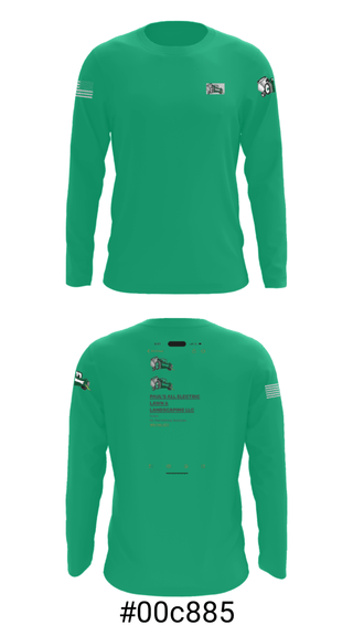 Long Sleeve Performance Shirt, PAUL’S ALL ELECTRIC LAWN & LANDSCAPING, , Teamtime, Team time, sublimation, custom sports apparel, team uniforms, spirit wear, spiritwear, sports uniforms, custom shirts, team store, custom team store, fundraiser sports, apparel fundraiser