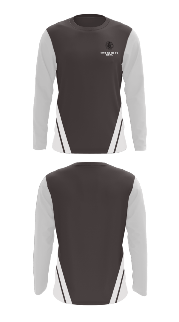 Long Sleeve Performance Shirt, South Barber 7-12 School, Spirit Store, Teamtime, Team time, sublimation, custom sports apparel, team uniforms, spirit wear, spiritwear, sports uniforms, custom shirts, team store, custom team store, fundraiser sports, apparel fundraiser