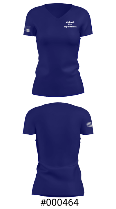 Wabash fire department 89920938 Women's Short Sleeve V-neck Shirt - 4
