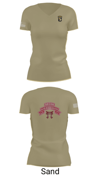 Women's Short Sleeve Vneck Shirt, 1-33 CAV, Army, Teamtime, Team time, sublimation, custom sports apparel, team uniforms, spirit wear, spiritwear, sports uniforms, custom shirts, team store, custom team store, fundraiser sports, apparel fundraiser