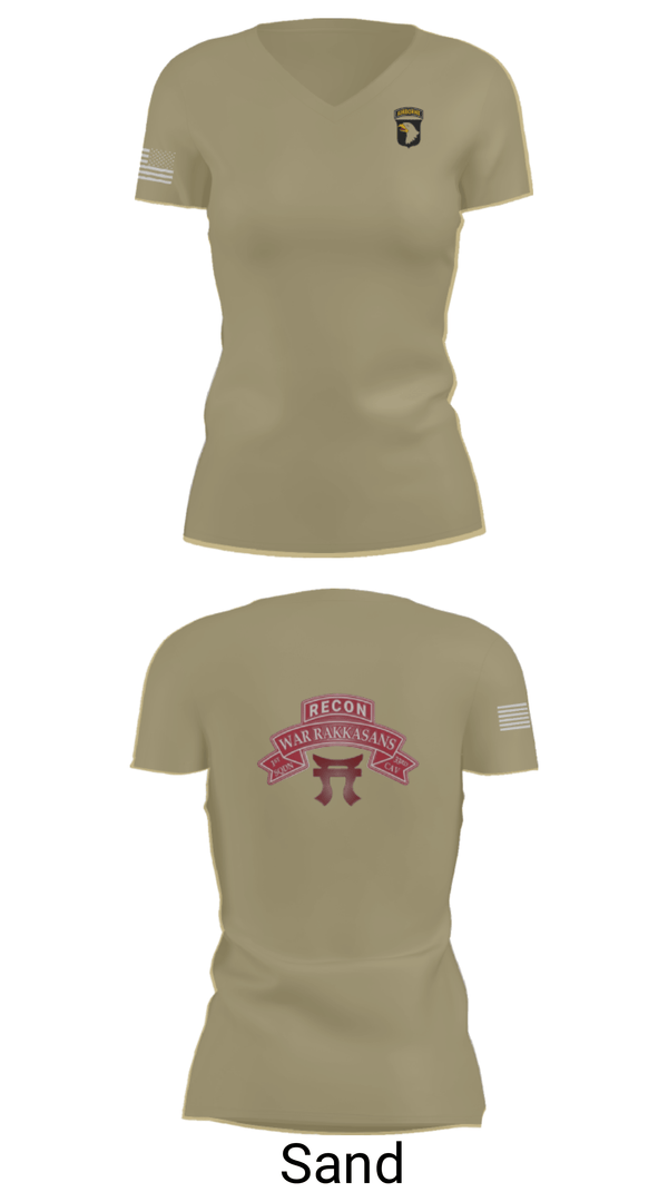Women's Short Sleeve Vneck Shirt, 1-33 CAV, Army, Teamtime, Team time, sublimation, custom sports apparel, team uniforms, spirit wear, spiritwear, sports uniforms, custom shirts, team store, custom team store, fundraiser sports, apparel fundraiser