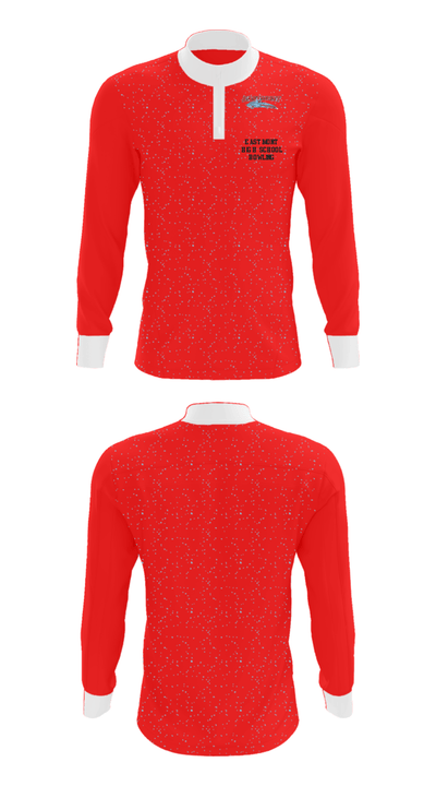 Eastmont High School Bowling 56781146 Quarter Zip Jacket - 25