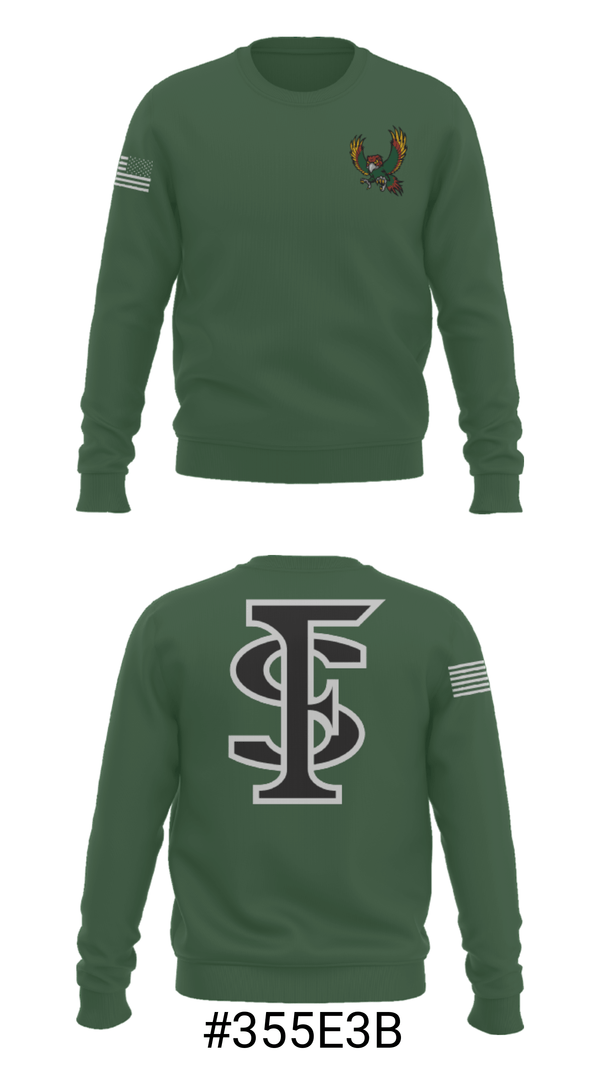 Crew Neck Sweatshirt, Lawrence Free State High School Gymnastics, Spirit Store, Teamtime, Team time, sublimation, custom sports apparel, team uniforms, spirit wear, spiritwear, sports uniforms, custom shirts, team store, custom team store, fundraiser sports, apparel fundraiser