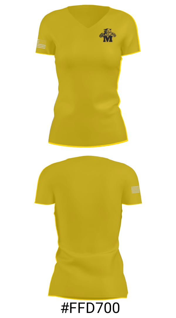 Women's Short Sleeve Vneck Shirt, Madill High School Basketball, Women's Basketball, Teamtime, Team time, sublimation, custom sports apparel, team uniforms, spirit wear, spiritwear, sports uniforms, custom shirts, team store, custom team store, fundraiser sports, apparel fundraiser